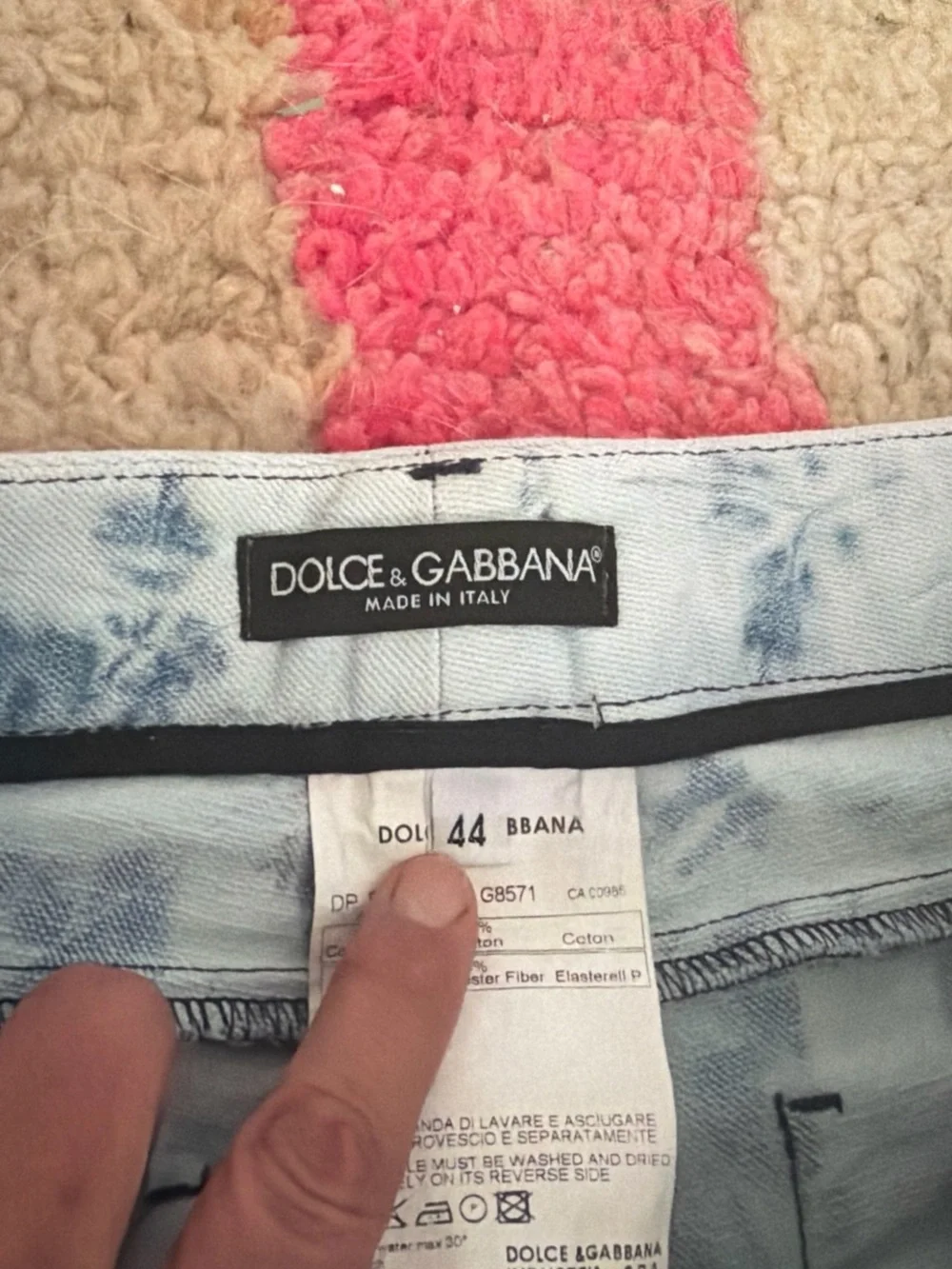 Dolce & Gabbana Light Blue Denim capri denim